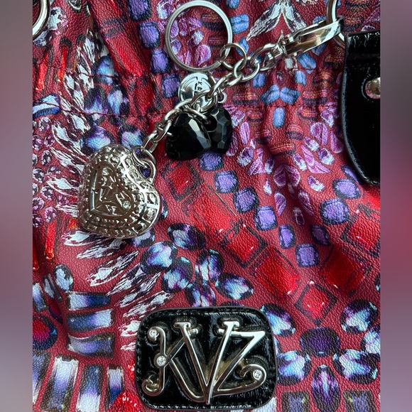 Kathy Van Zeeland Multicolored Handbag Purse Colorful Man Made Materials C10 - Picture 16 of 16